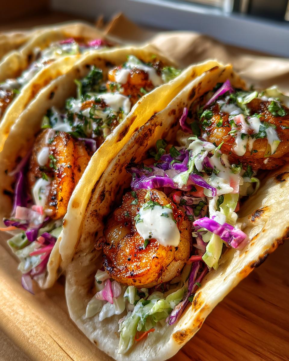 Shrimp Tacos with Slaw - detail 2