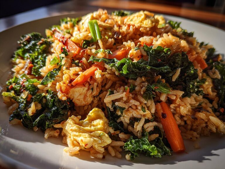 Spicy Kale and Coconut Fried Rice