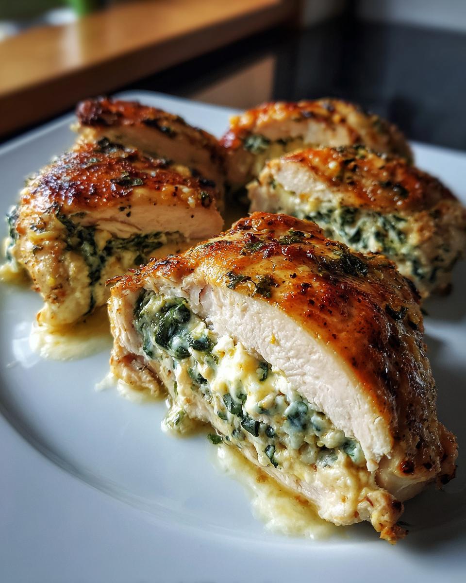 Spinach and Ricotta Stuffed Chicken - detail 2