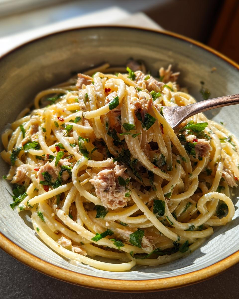 Tuna Carbonara - detail 2