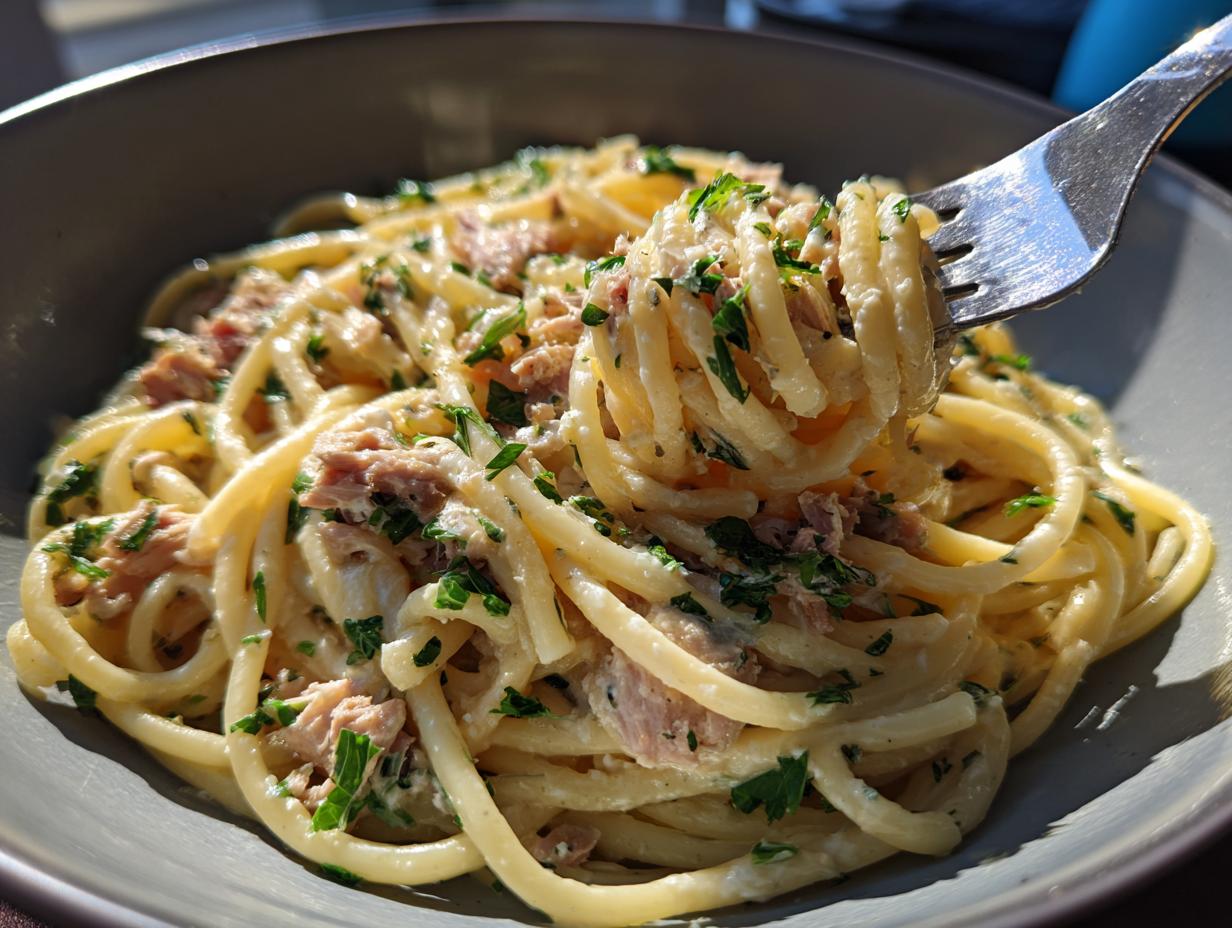 Tuna Carbonara