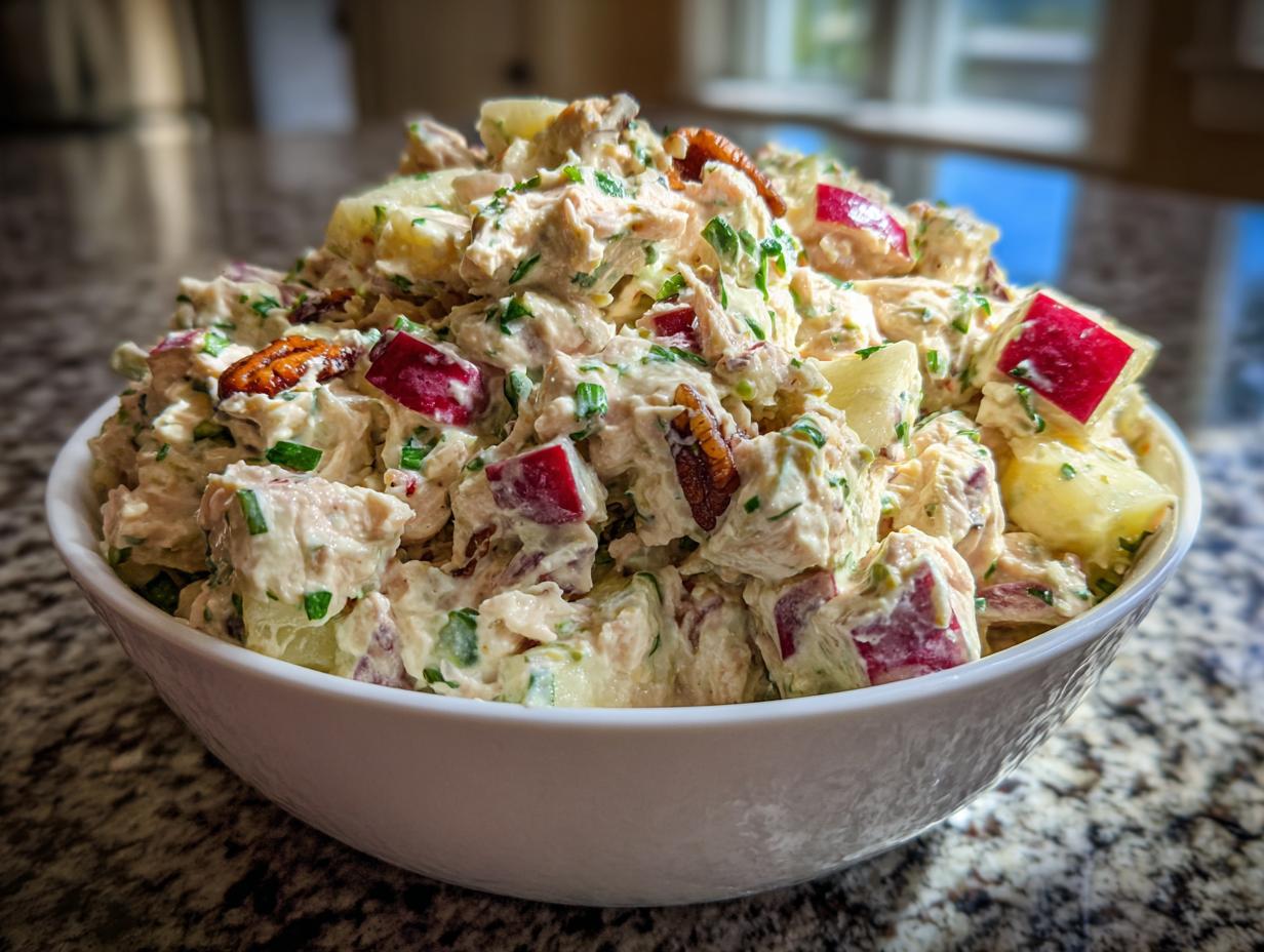Tuna Salad with Apples and Pecans