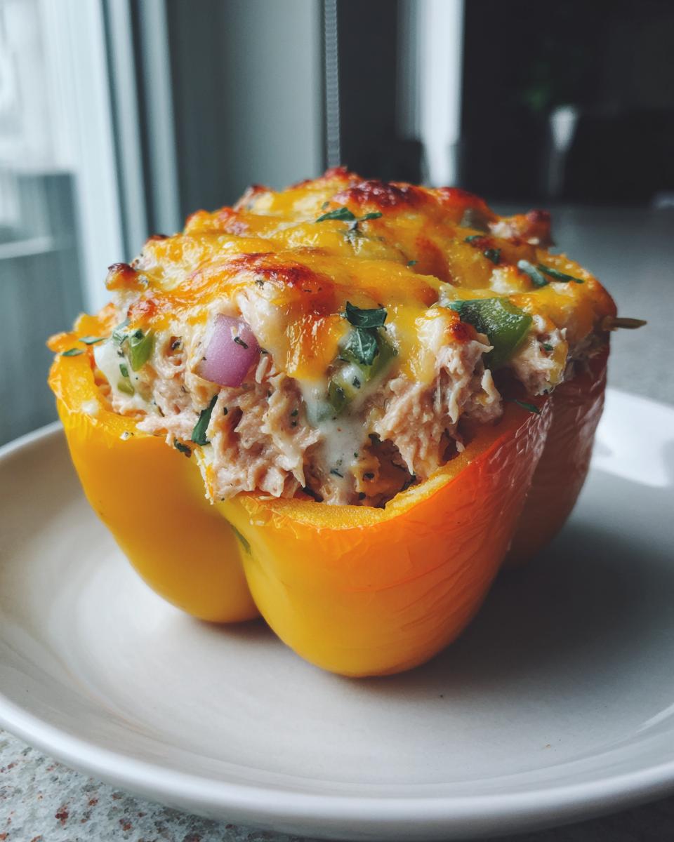 Tuna Stuffed Bell Peppers - detail 2