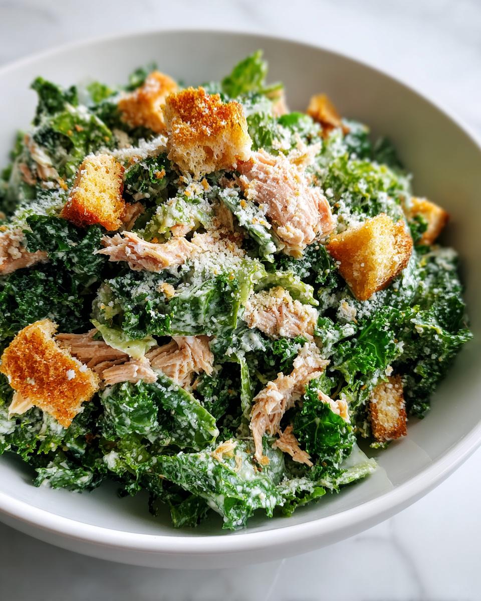 Tuna and Kale Caesar Salad - detail 2