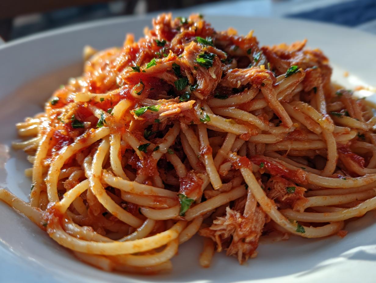 Tuna and Tomato Linguine