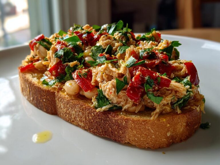 Tuna and White Bean Toast