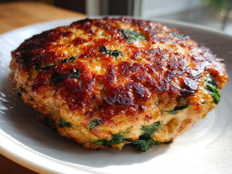 Turkey Burgers with Spinach