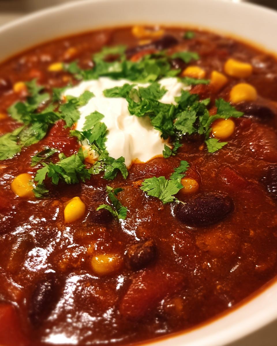 Vegetarian Chili - detail 2