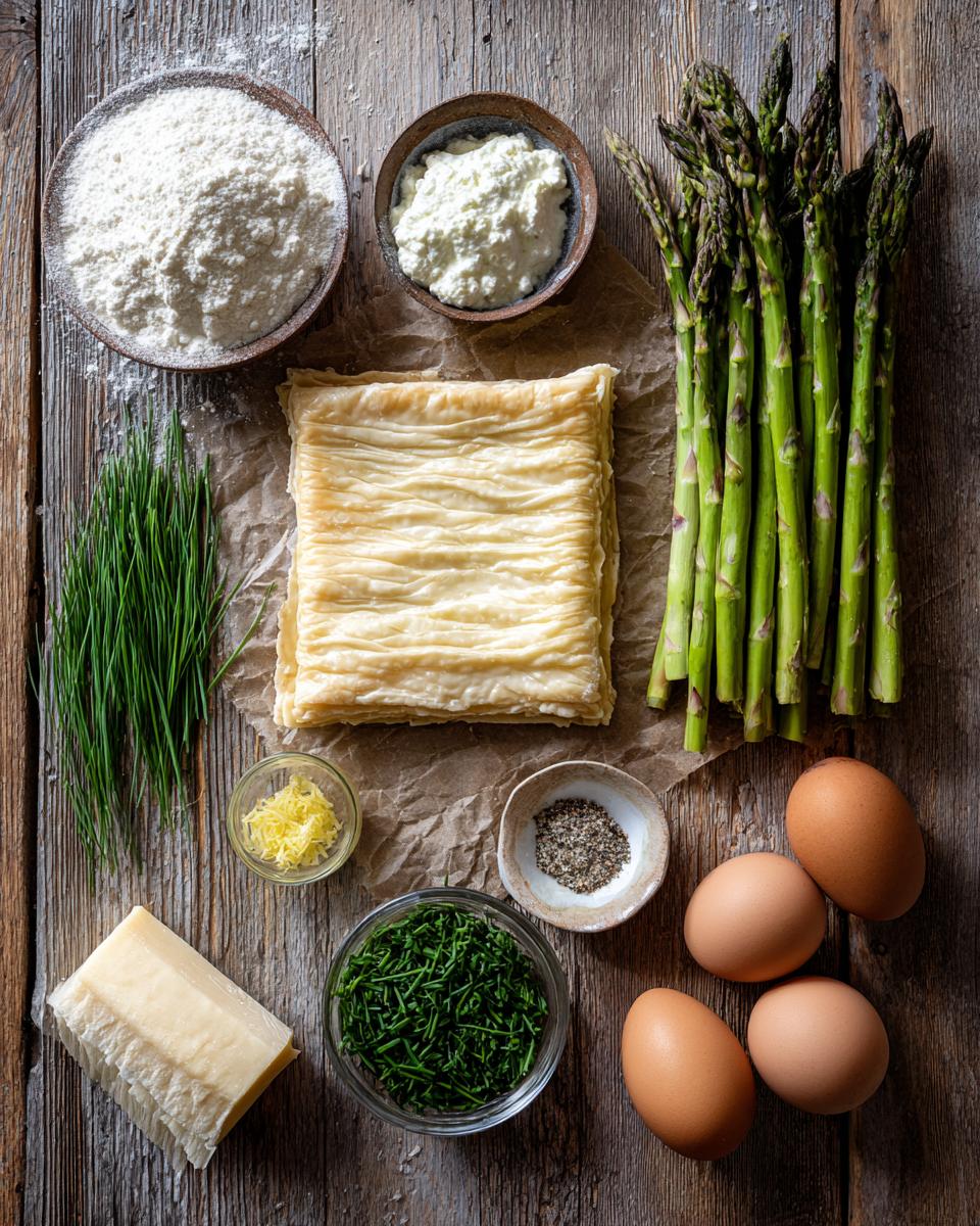 Asparagus and Ricotta Tart - detail 1