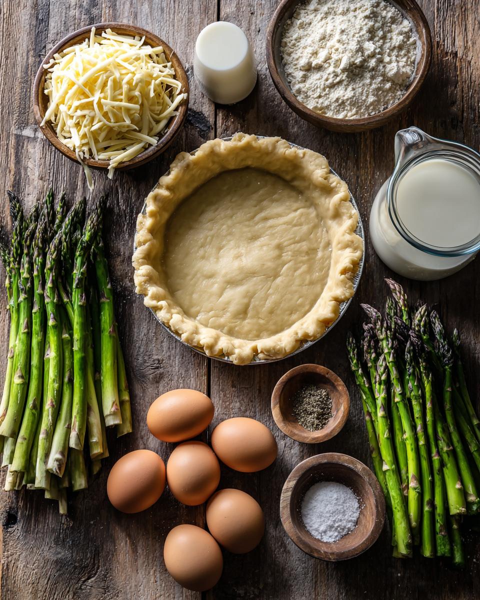 Asparagus and Swiss Cheese Quiche - detail 1