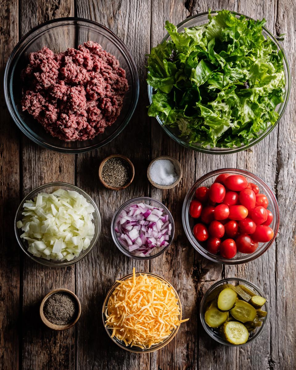 Cheeseburger Salad - detail 1