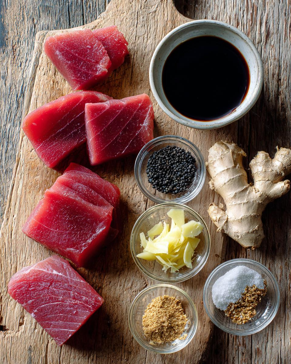 Grilled Tuna Steaks with Ginger and Soy - detail 1