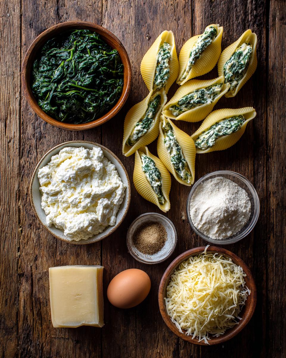 Spinach Stuffed Shells - detail 1
