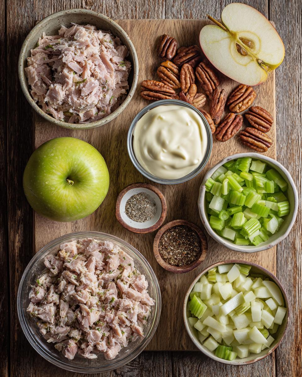 Tuna Salad with Apples and Pecans - detail 1