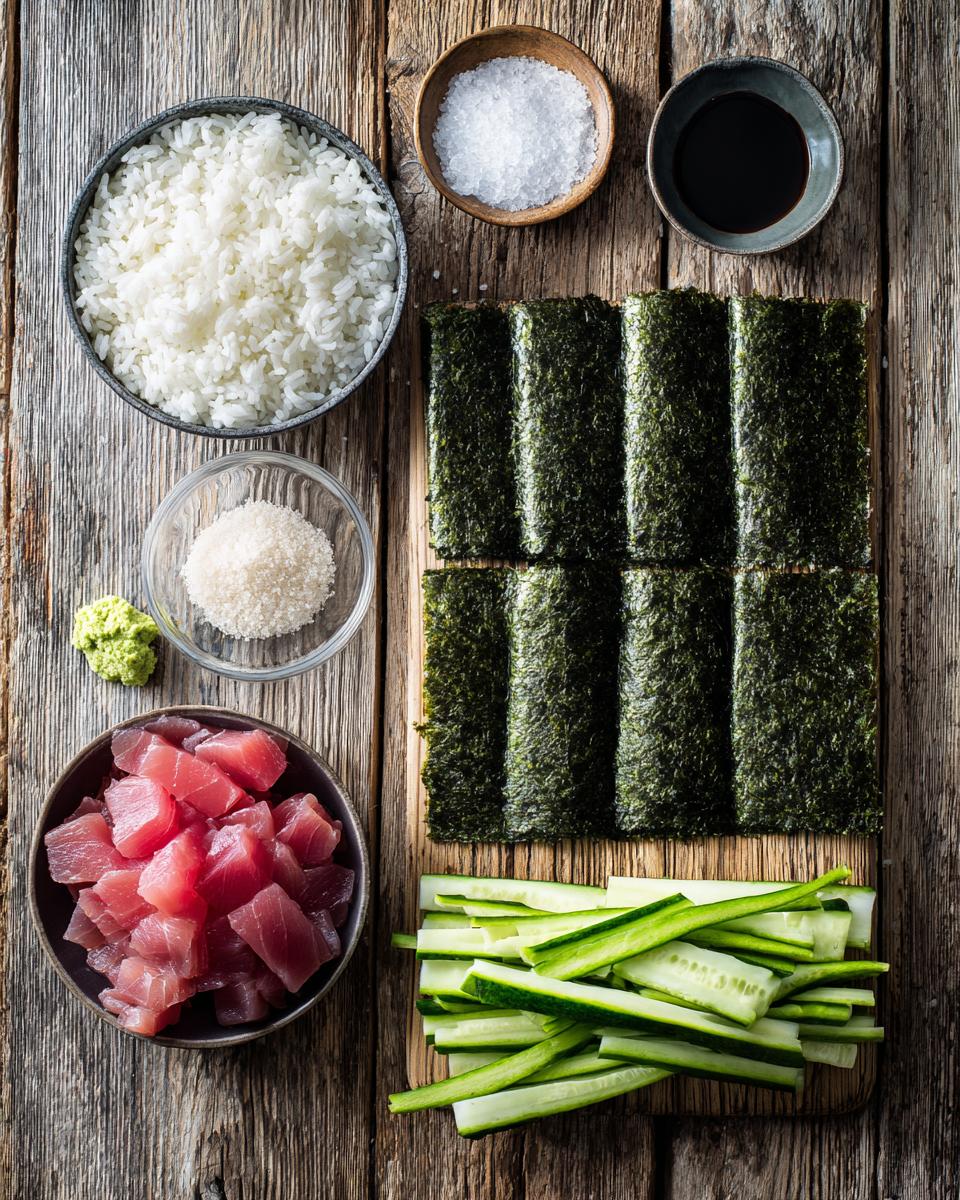 Tuna Sushi Rolls (Maki) - detail 1