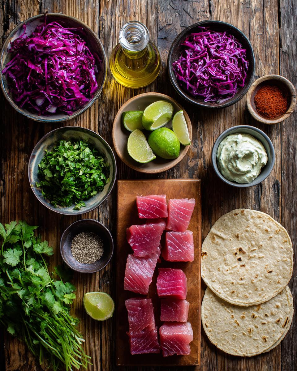 Tuna Tacos with Avocado Cream - detail 1