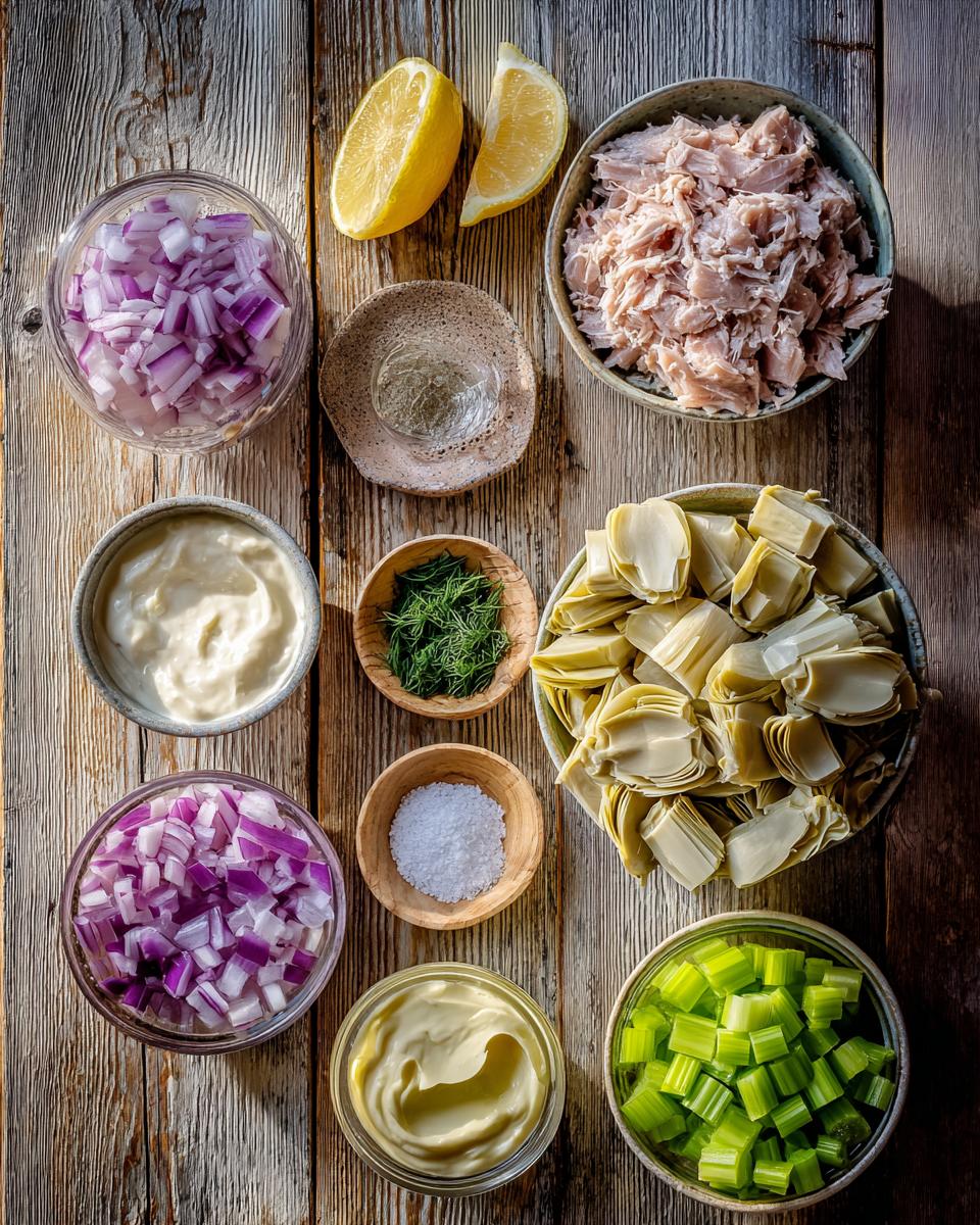 Tuna and Artichoke Heart Salad - detail 1