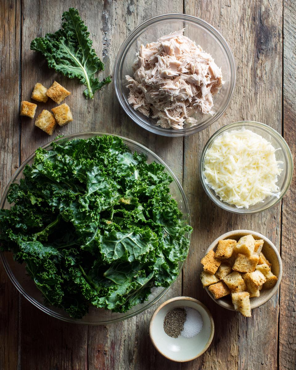 Tuna and Kale Caesar Salad - detail 1
