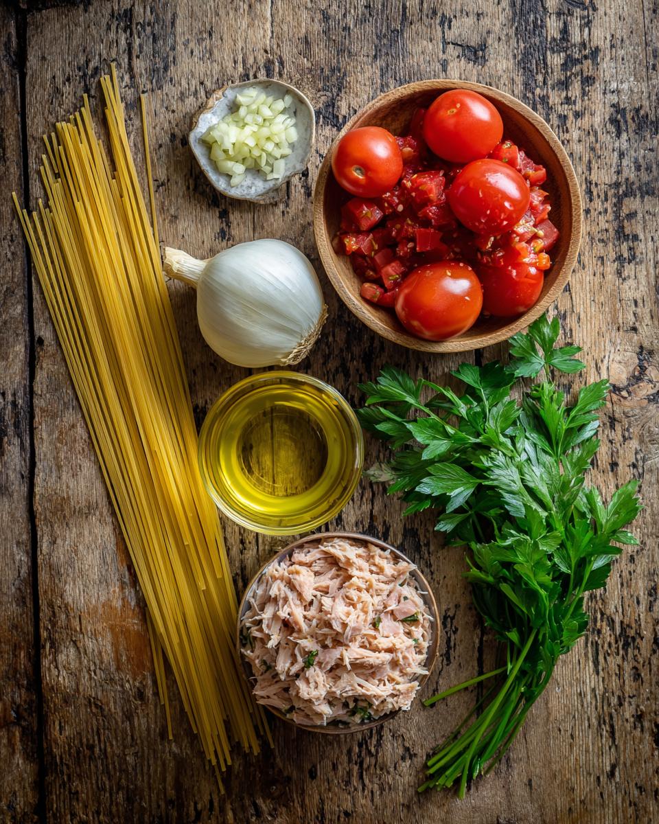 Tuna and Tomato Linguine - detail 1
